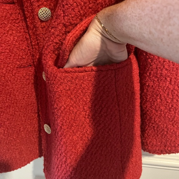 Something Navy Red Teddy Jacket - Picture 4 of 15